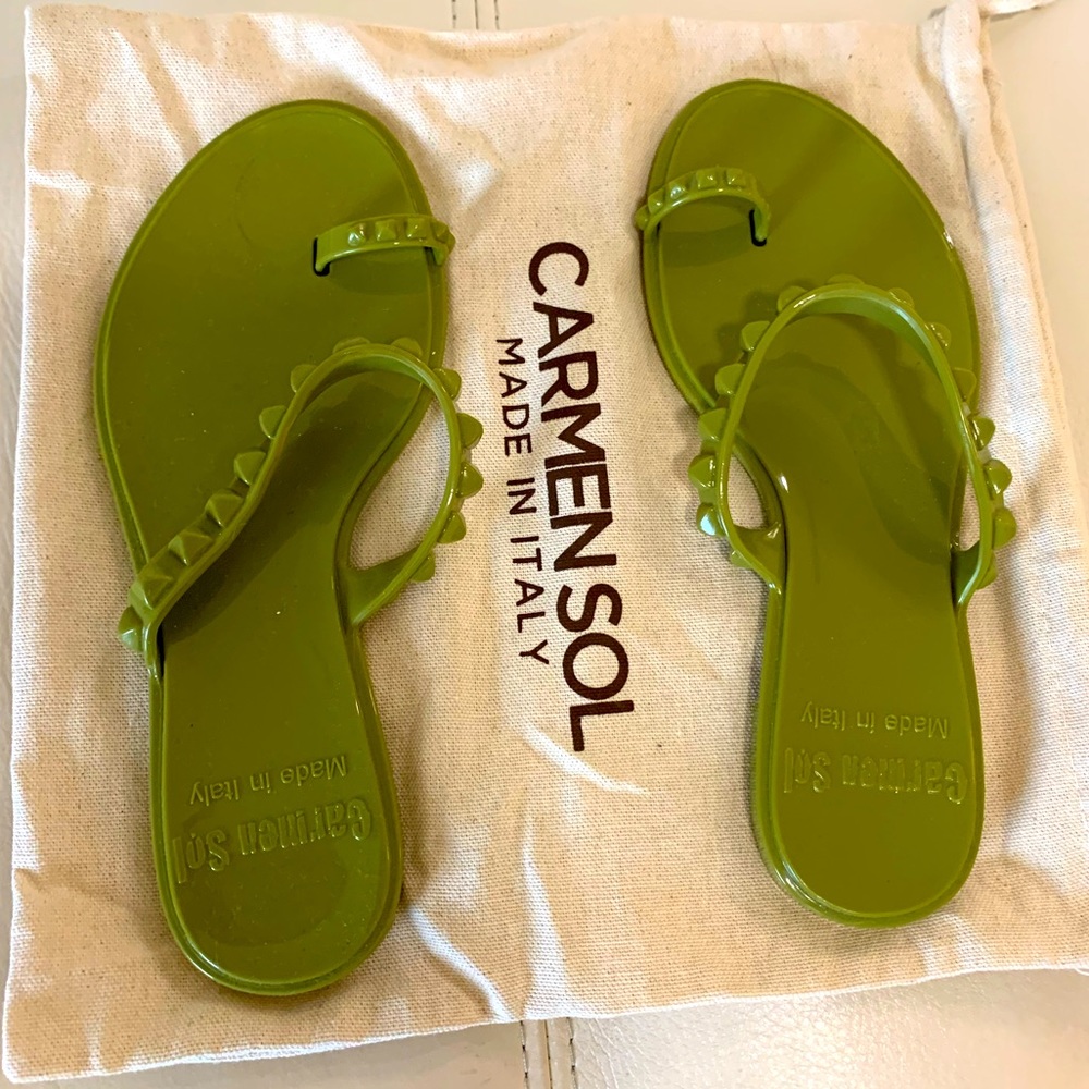 Carmen Sol jelly sandals